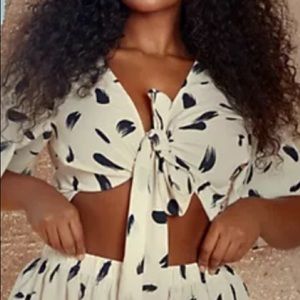 Brushstroke Wrap top FTF